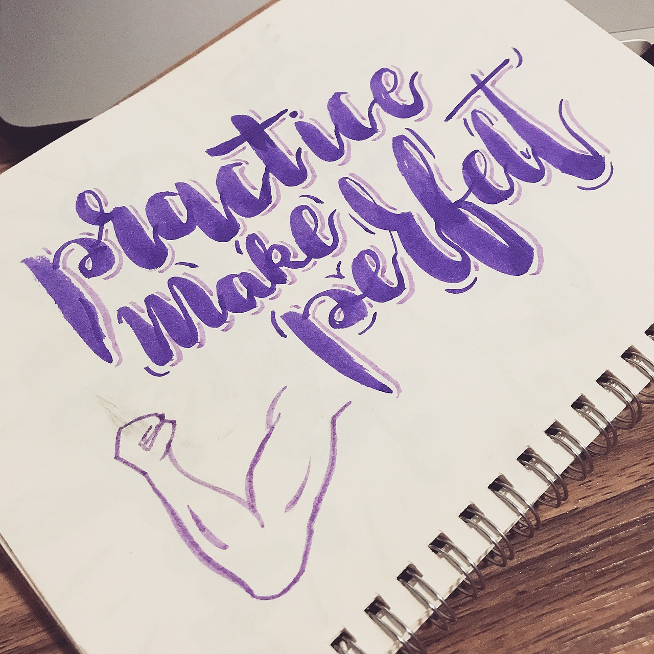 Brush lettering 日常联系（图ZOTI5MzgwMTI=） - 书法 - 站酷设计师大强很忙原创素材 - 站酷ZCOOL