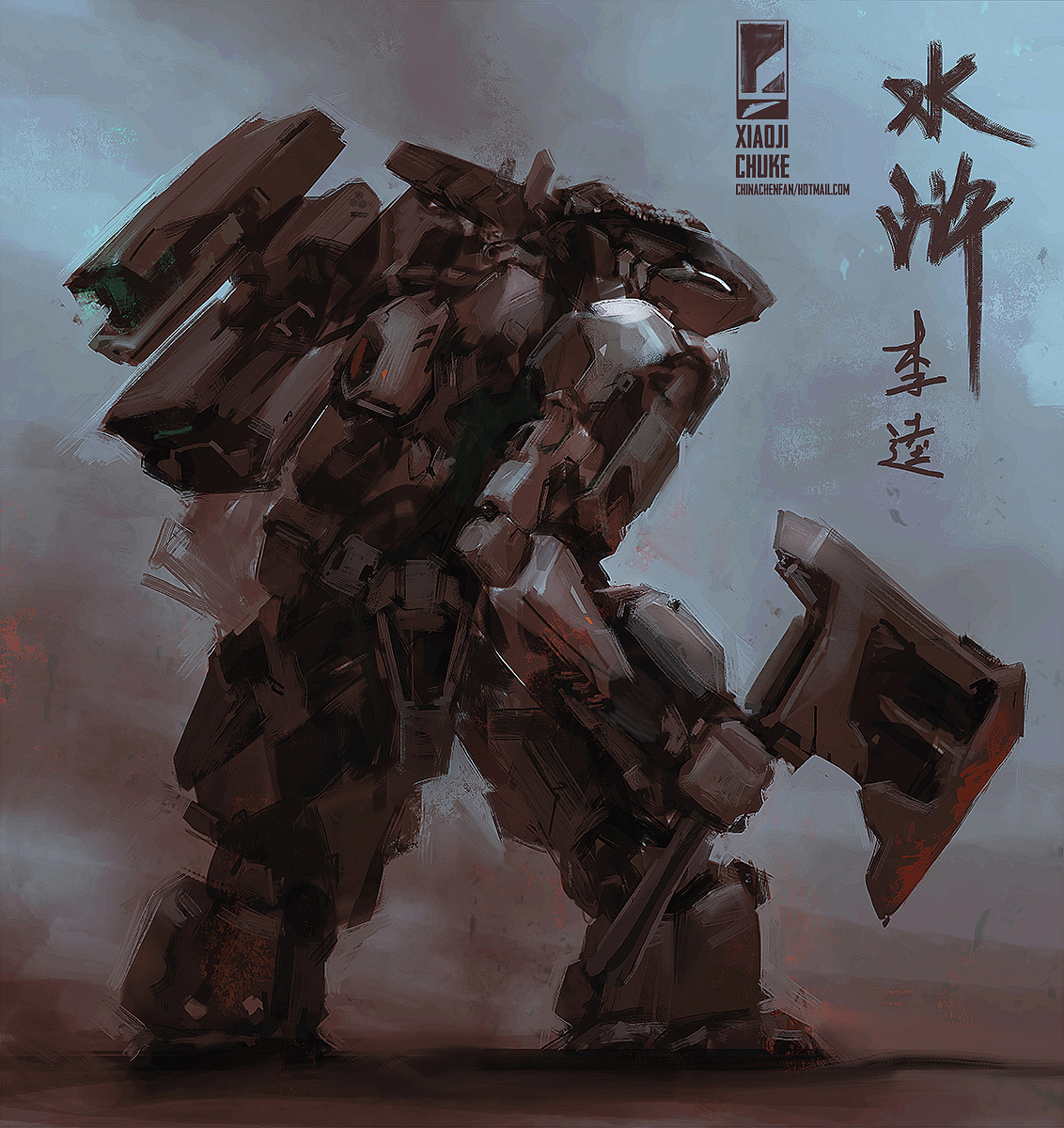 机甲概念设计——水浒人物像