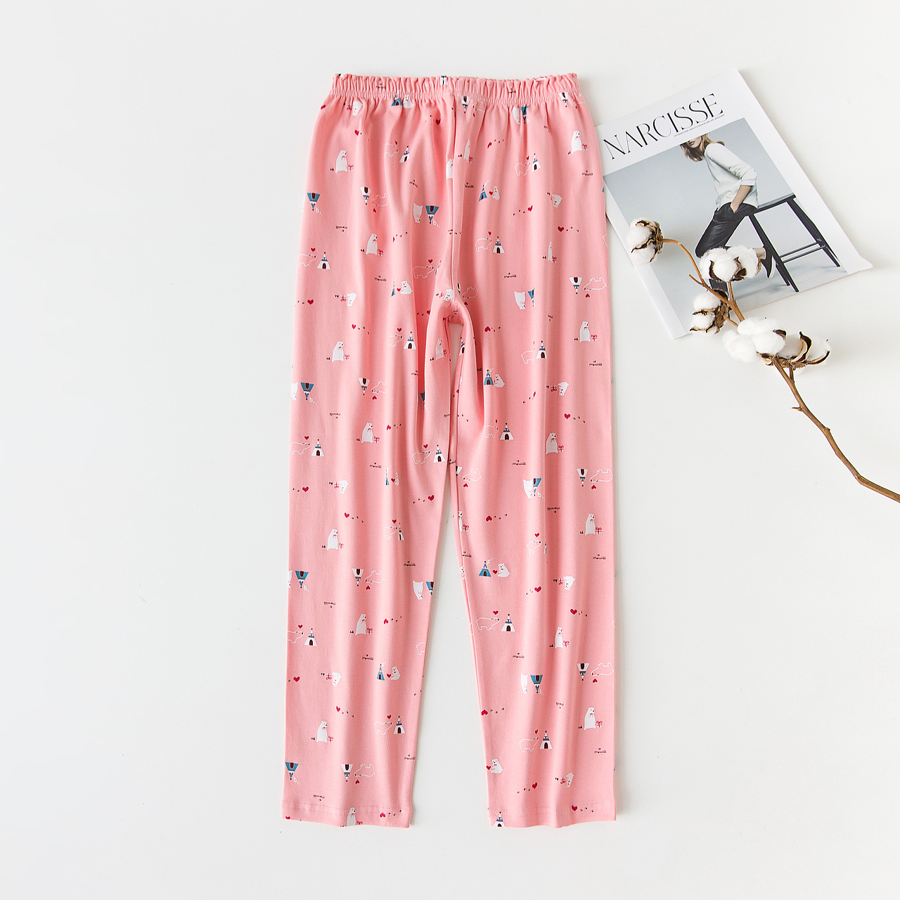 平铺拍摄 家居服裤子创意平铺拍摄 主图细节图