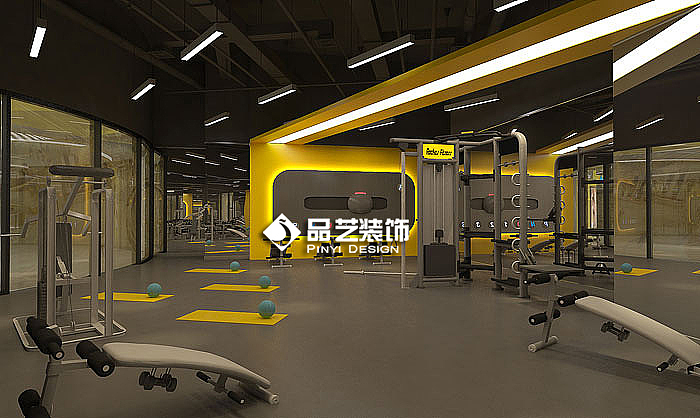 工业loft风健身房瑜伽工作室装修设计