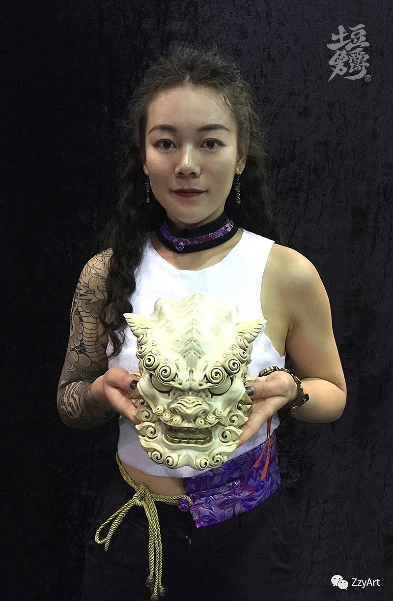 中国风狮子面具“克己守心”（图ZMTI4MDkxNzQ0） - 玩具 - 站酷设计师土豆男爵原创素材 - 站酷ZCOOL