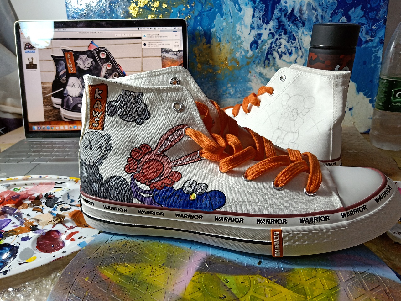 球鞋定制 手绘（图ZMTkyMjA1Njcy） - 新锐潮流插画 - 站酷设计师七挪原创素材 - 站酷ZCOOL