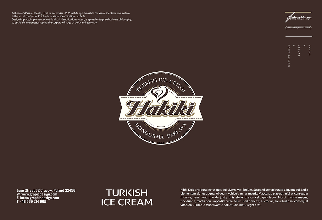 HAKIKI土耳其冰淇淋品牌VIS识别系统设计-因心设计