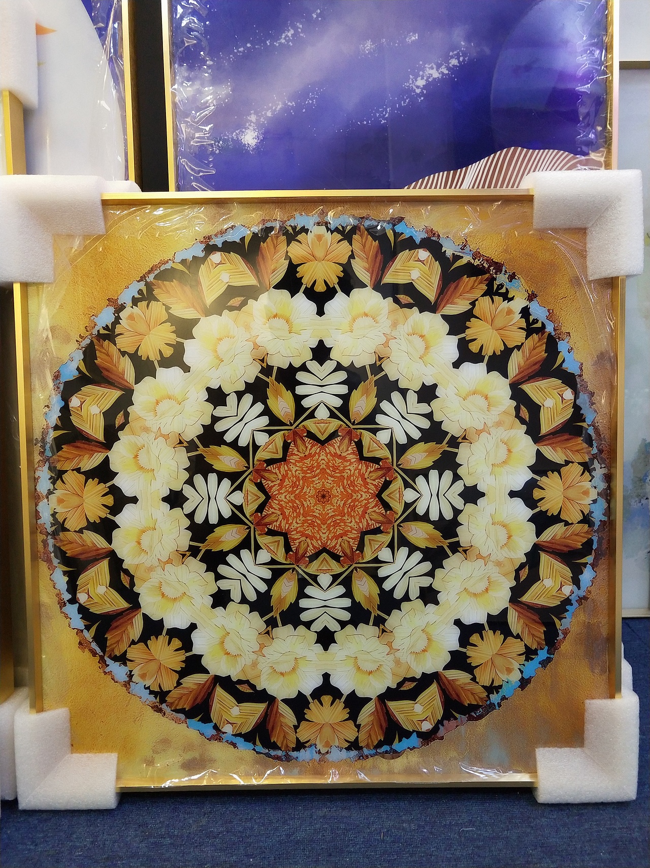 乾唐晶瓷画展示