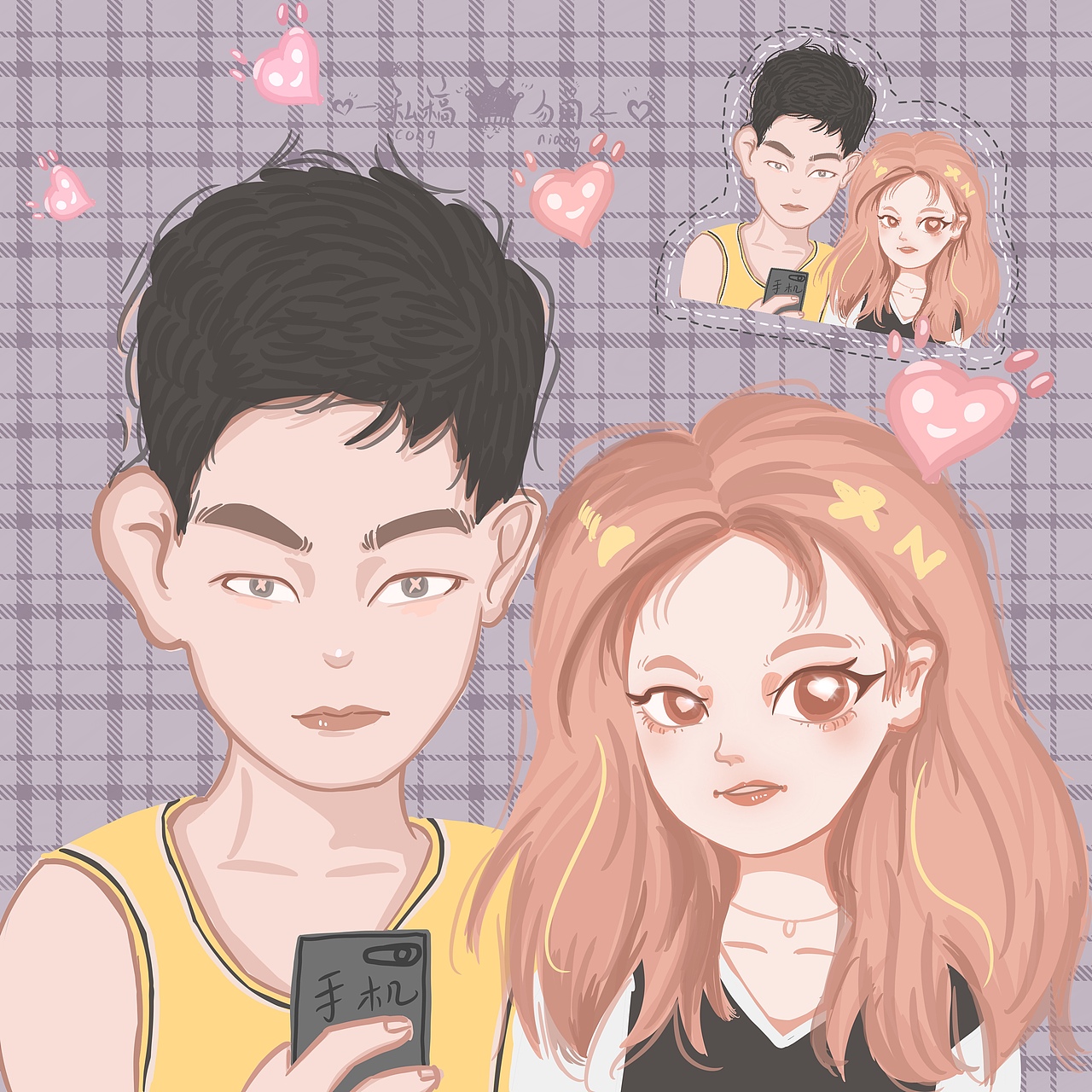 板绘卡通人物练习（图ZMjYyMzEyNjgw） - 绘画 - 站酷设计师丛娘儿原创素材 - 站酷ZCOOL