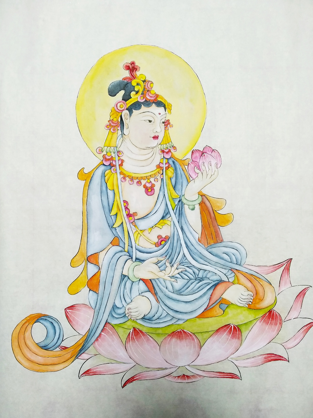 敦煌 佛像|纯艺术|国画|噫雅雅 - 原创作品 - 站酷 (zcool)