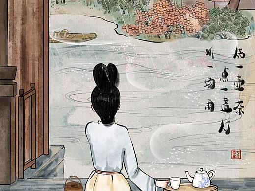 娇娇的画|听一场雨
