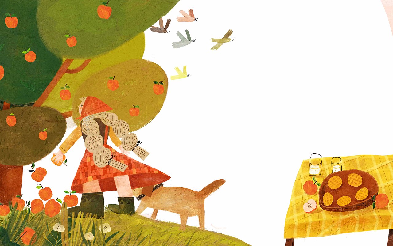 《陪孩子念童谣》配插图（图ZMTAzOTE0NDU2） - 儿童插画 - 站酷设计师阙静原创素材 - 站酷ZCOOL