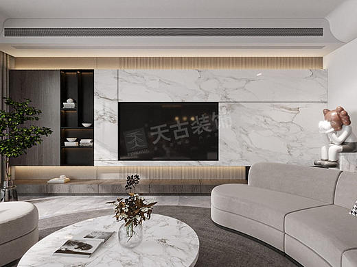 碧桂园保利云禧装修案例,轻奢风别墅设计效果图