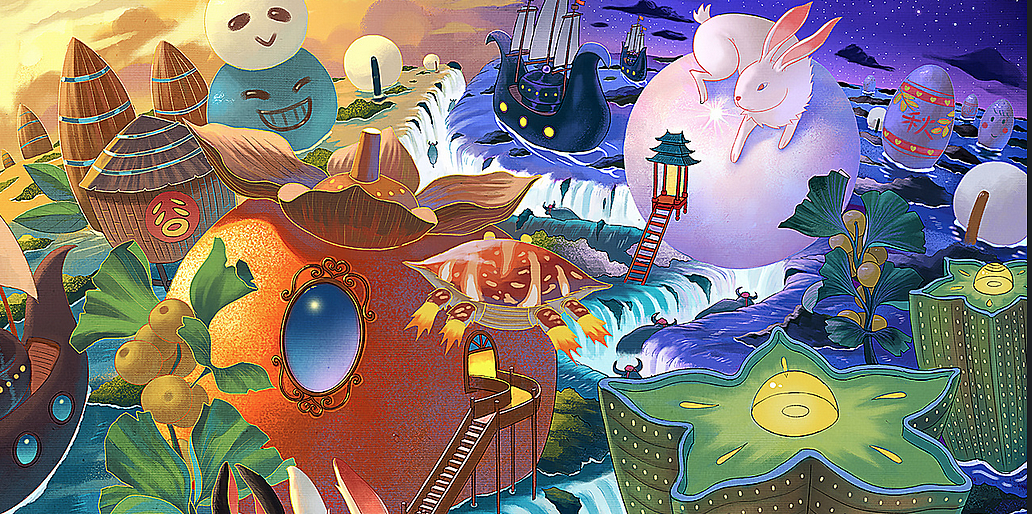 万科24节气案例分享《秋分》喜欢可以点赞👍 ➕好友（图ZMjkxMTg5NTQw） - 商业插画 - 站酷设计师Terryboge原创素材 - 站酷ZCOOL