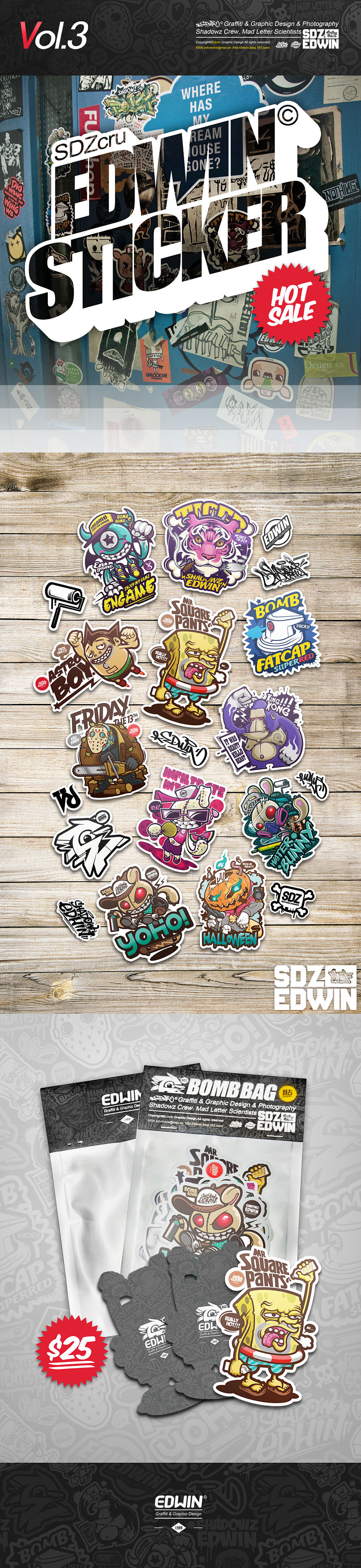 #EDWIN STICKER#（图ZNjEyMjYwNzI=） - 品牌 - 站酷设计师Edwiner原创素材 - 站酷ZCOOL