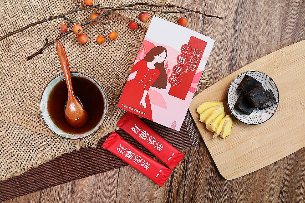 好怡品牌红糖姜茶产品拍摄（图ZMTkxNzI5NjI4） - 产品摄影 - 站酷设计师白先笙原创素材 - 站酷ZCOOL