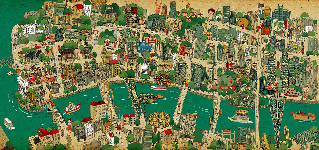 第一张,广州的简略地图