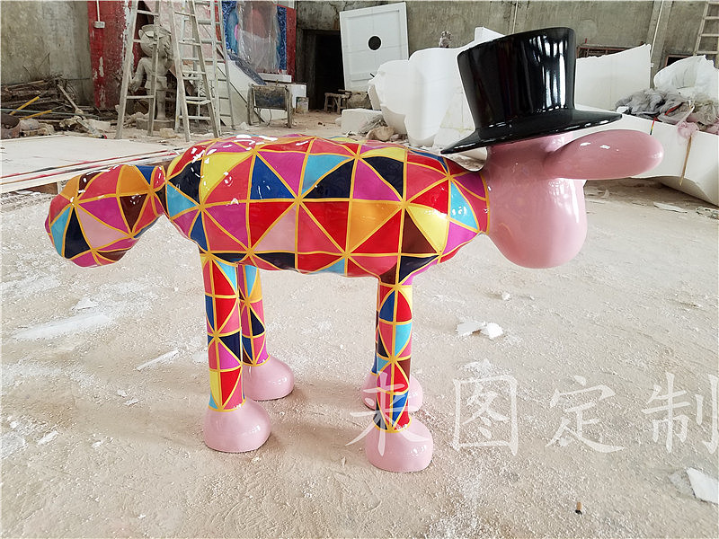 创意玻璃钢幼儿园猴子动物卡通喜庆活动展览雕塑摆件