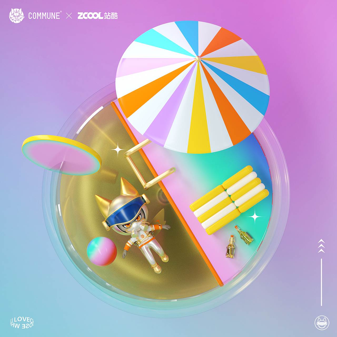 COMMUNE-酒神飞行师（图ZMjc1NDI4NDUy） - IP形象 - 站酷设计师賀偉HT原创素材 - 站酷ZCOOL
