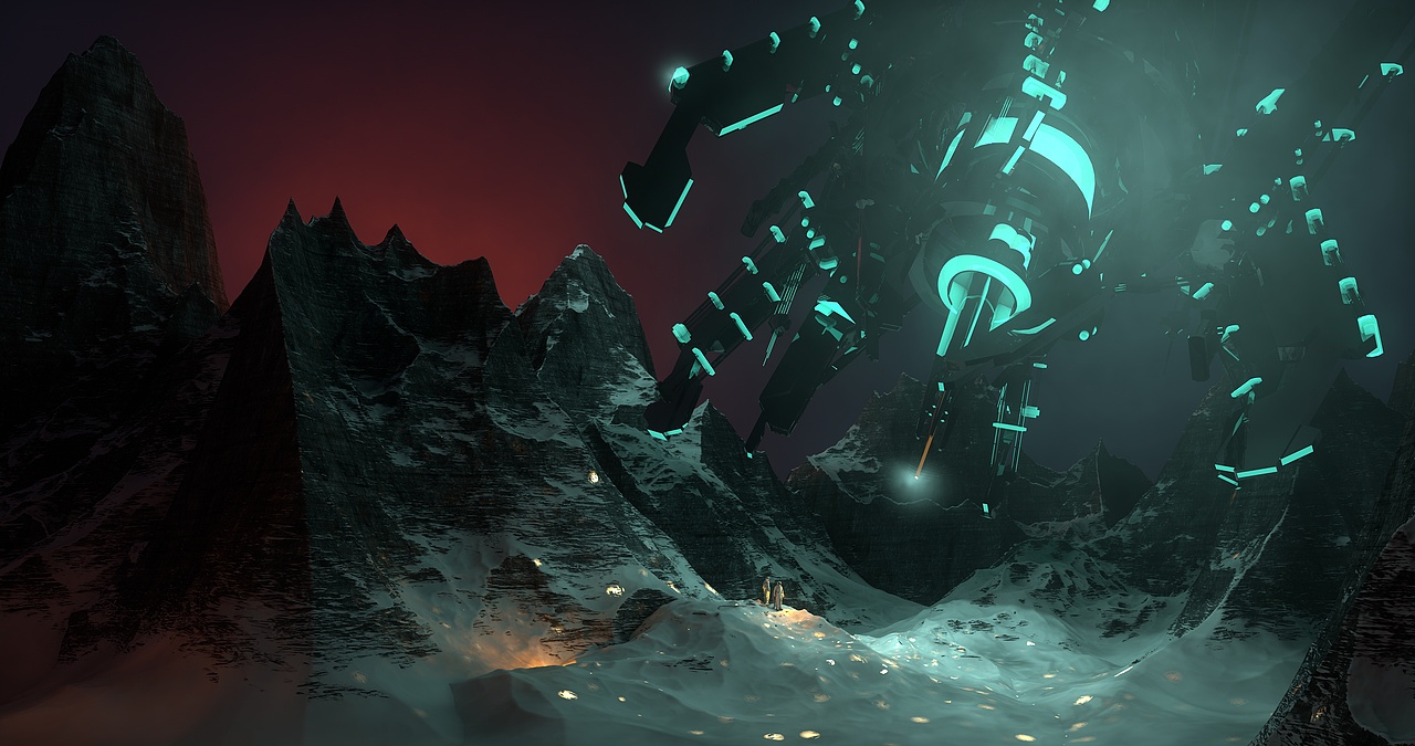 原创作品三维场景科幻虚拟末日3d游戏华机智华机智科幻7华机智华机智