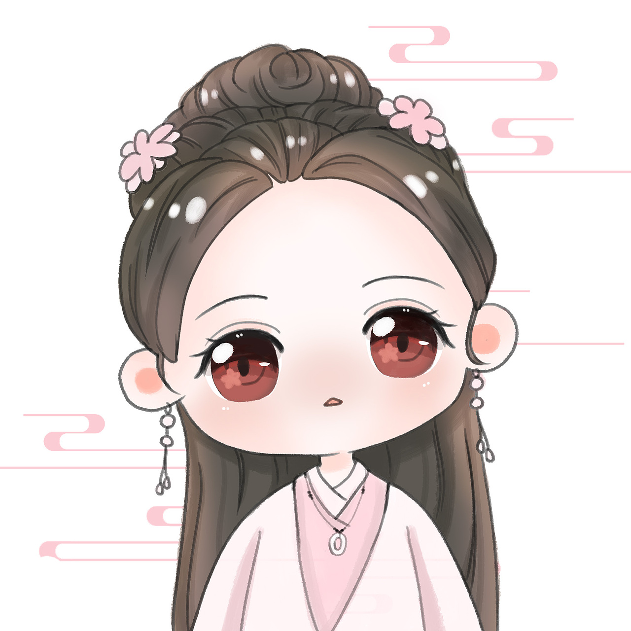 且听凤鸣q版古风人物|动漫|其他动漫|irene嘎嘎_原创作品-站酷(zcool)