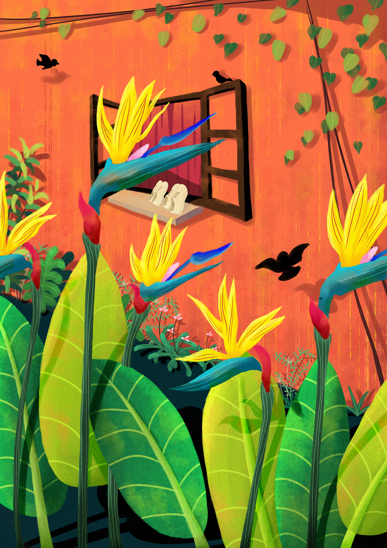 生如夏花|插画|创作习作|内个汪_原创作品-站酷zcool