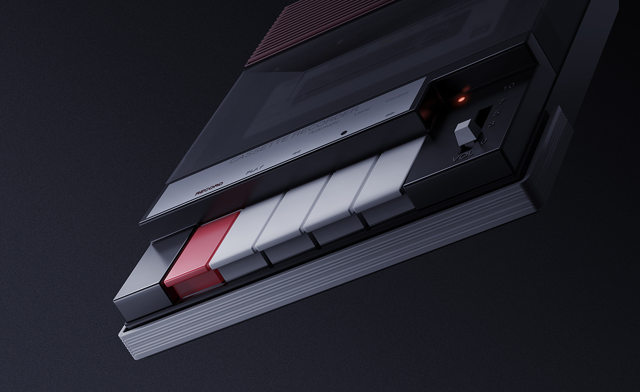 【录音机产品渲染】（图ZMjA2MTQwNDcy） - 产品 - 站酷设计师LH_VD原创素材 - 站酷ZCOOL