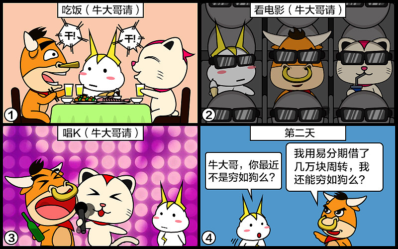 金融吉祥物设计与推广漫画