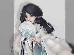 古风少女立绘华服系列