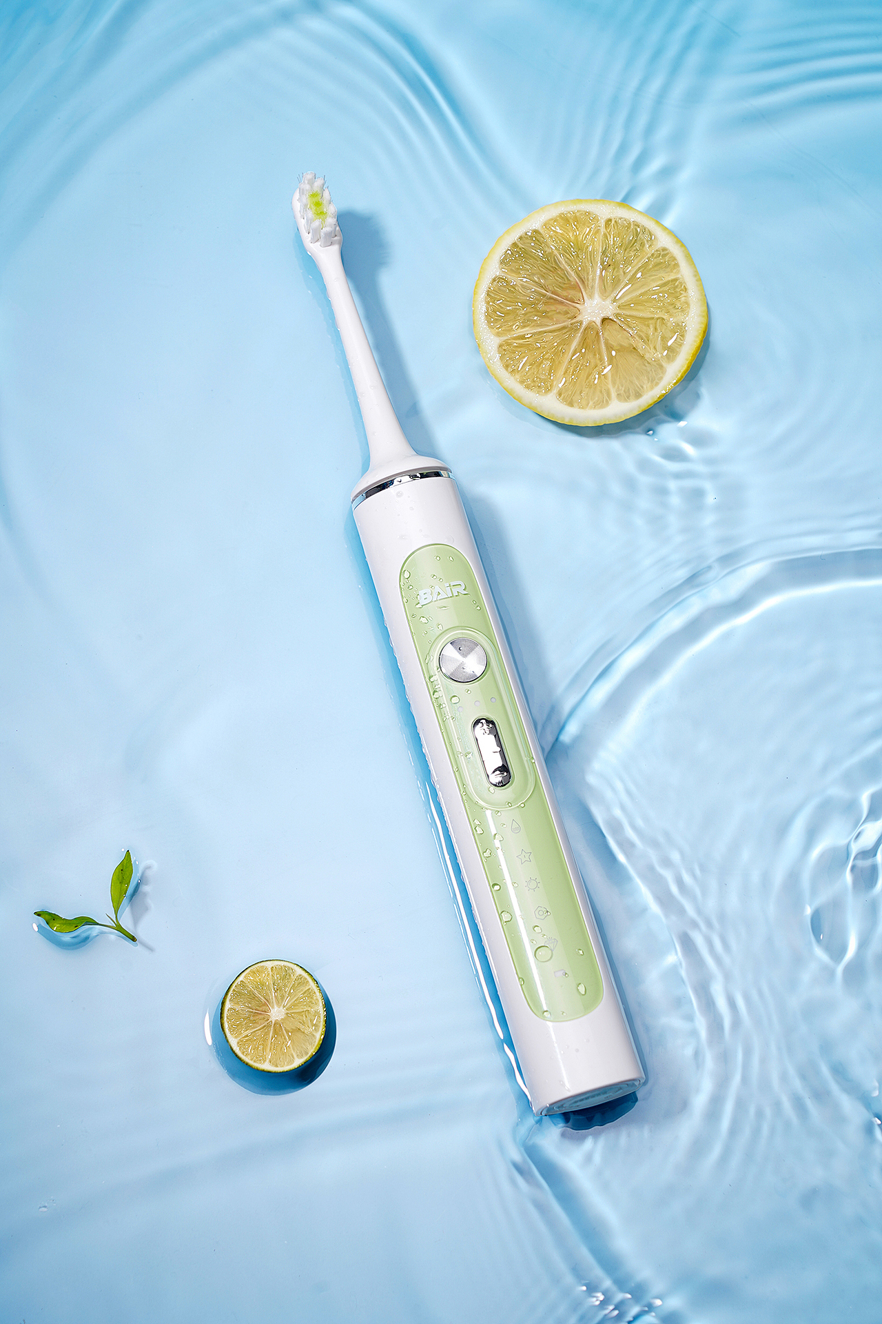 拜尔电动牙刷g201绿蓝粉