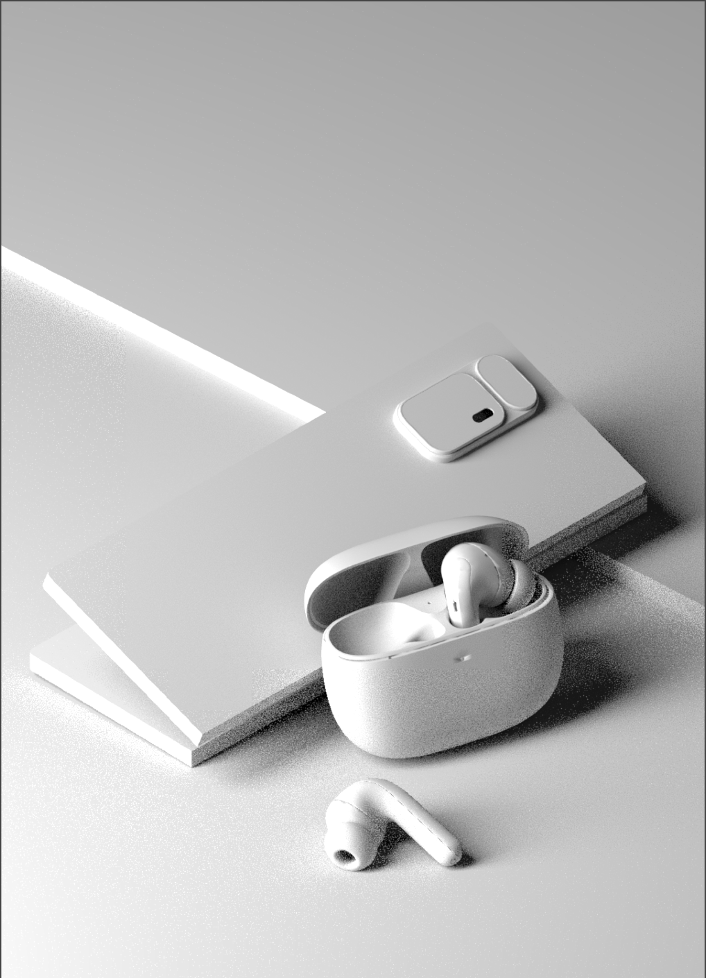 小米flipbudspro无线蓝牙耳机平面拍摄|摄影|产品摄影|宇宙总队长