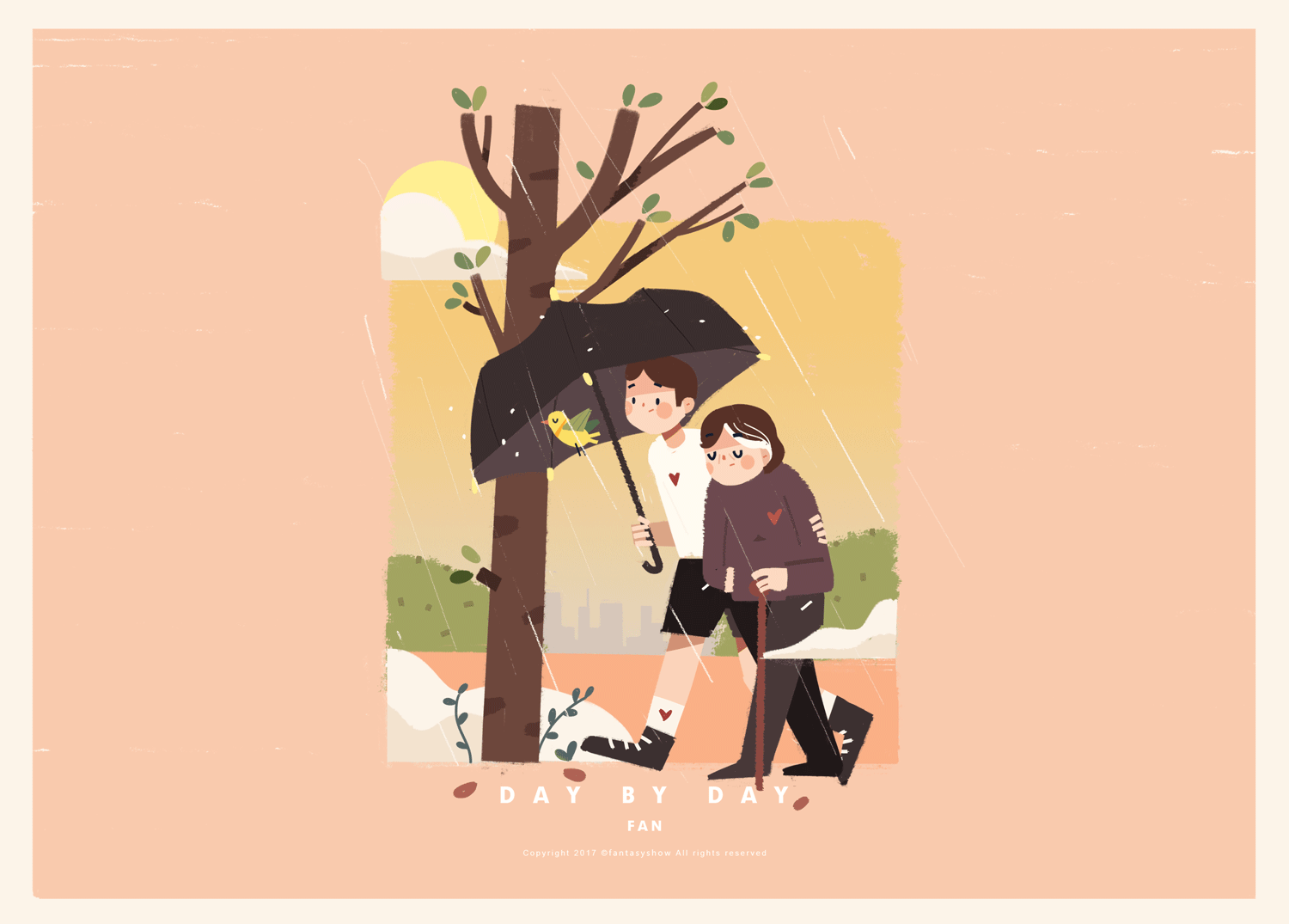 饭太稀fan:我比较喜爱q版风格的插画,但又不要太类似于儿童插画的那种