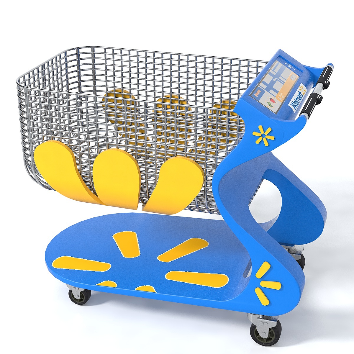 walmart智能商超购物车设计|工业/产品|其他工业/产品|zyzbc - 原创