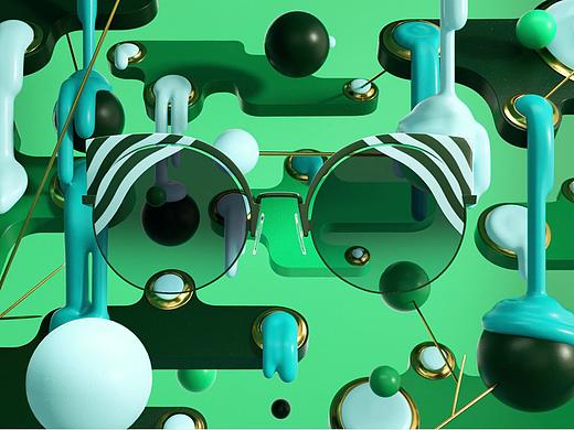 眼镜-Fendi Hypnoshine Sunglasses（个人主页-ZMzY1MzUzODA=） - 动画/影视 - 站酷设计师freedomflying原创素材 - 站酷ZCOOL