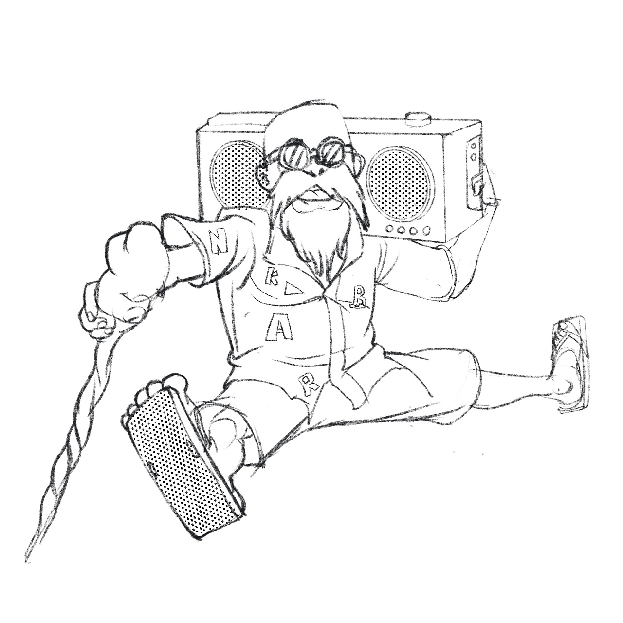 【龟仙人】摸鱼（图ZMjQ5OTQ1NTAw） - 创作习作 - 站酷设计师曜飞原创素材 - 站酷ZCOOL