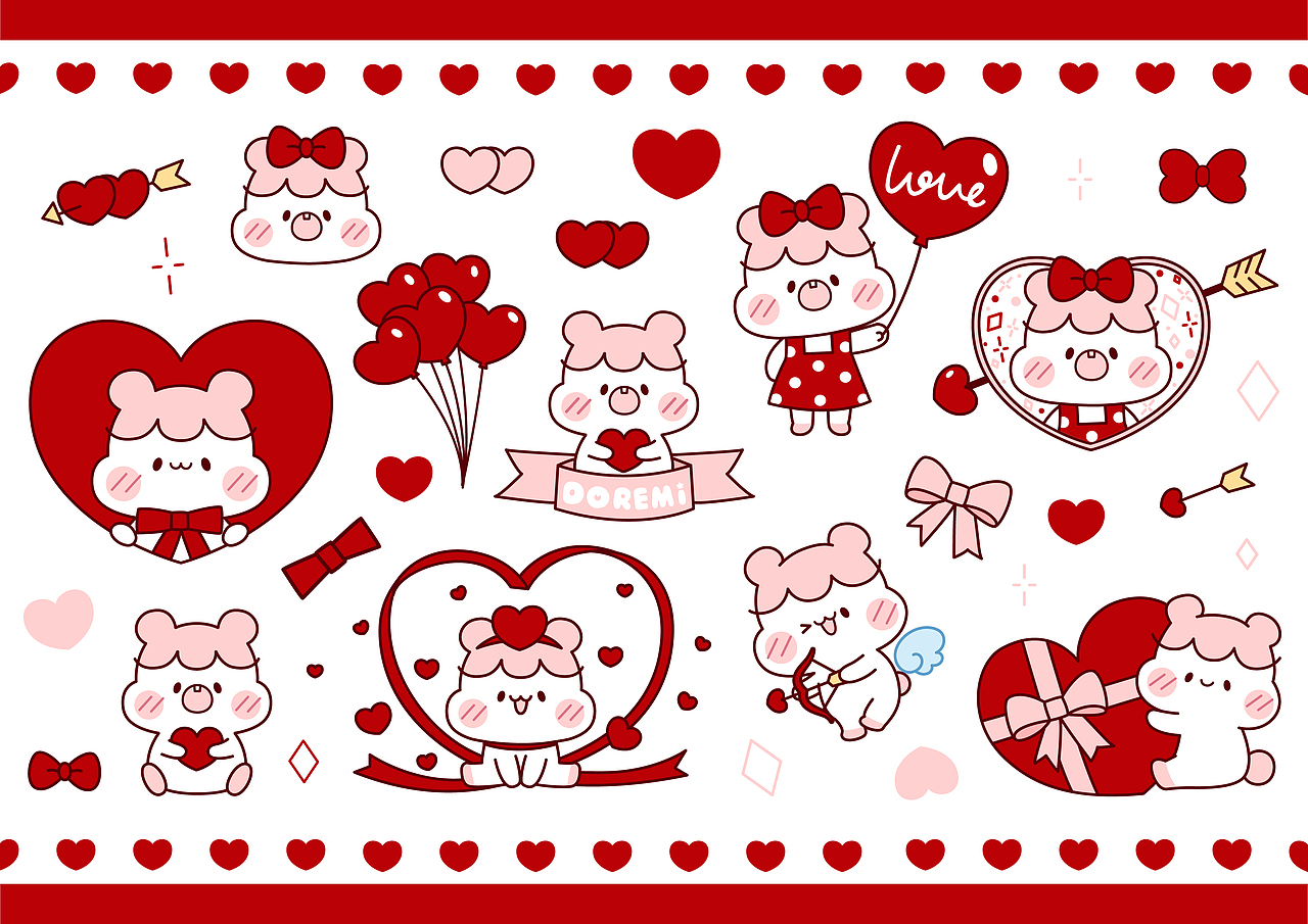 小仓鼠哆来咪DOREMI-爱心系列