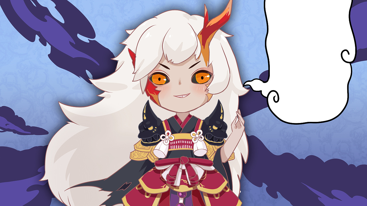 《阴阳师》为崽而战q版动画宣传视频原画