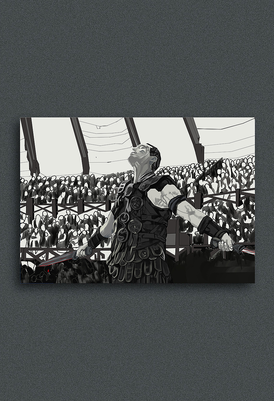 《斯巴达克斯》插画（图ZMjE0OTY1Mzgw） - 创作习作 - 站酷设计师小MOA原创素材 - 站酷ZCOOL