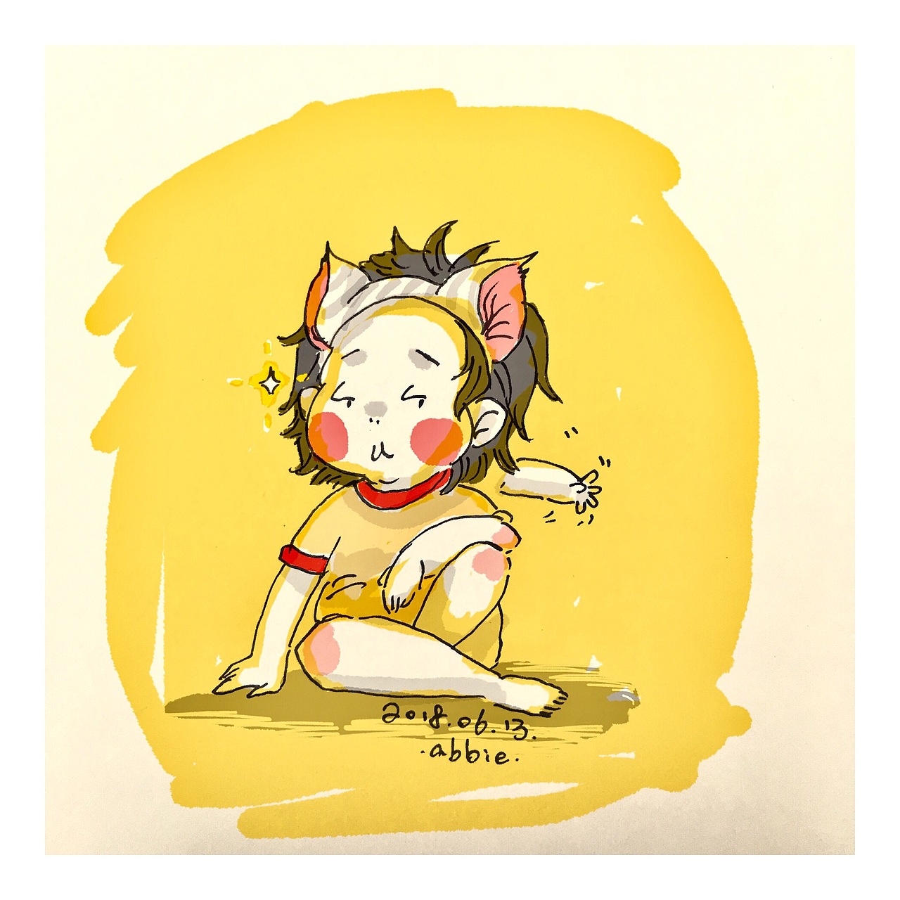 黏糊糊的爱（图ZMTE4MzIyNTky） - 儿童插画 - 站酷设计师芋艿儿原创素材 - 站酷ZCOOL