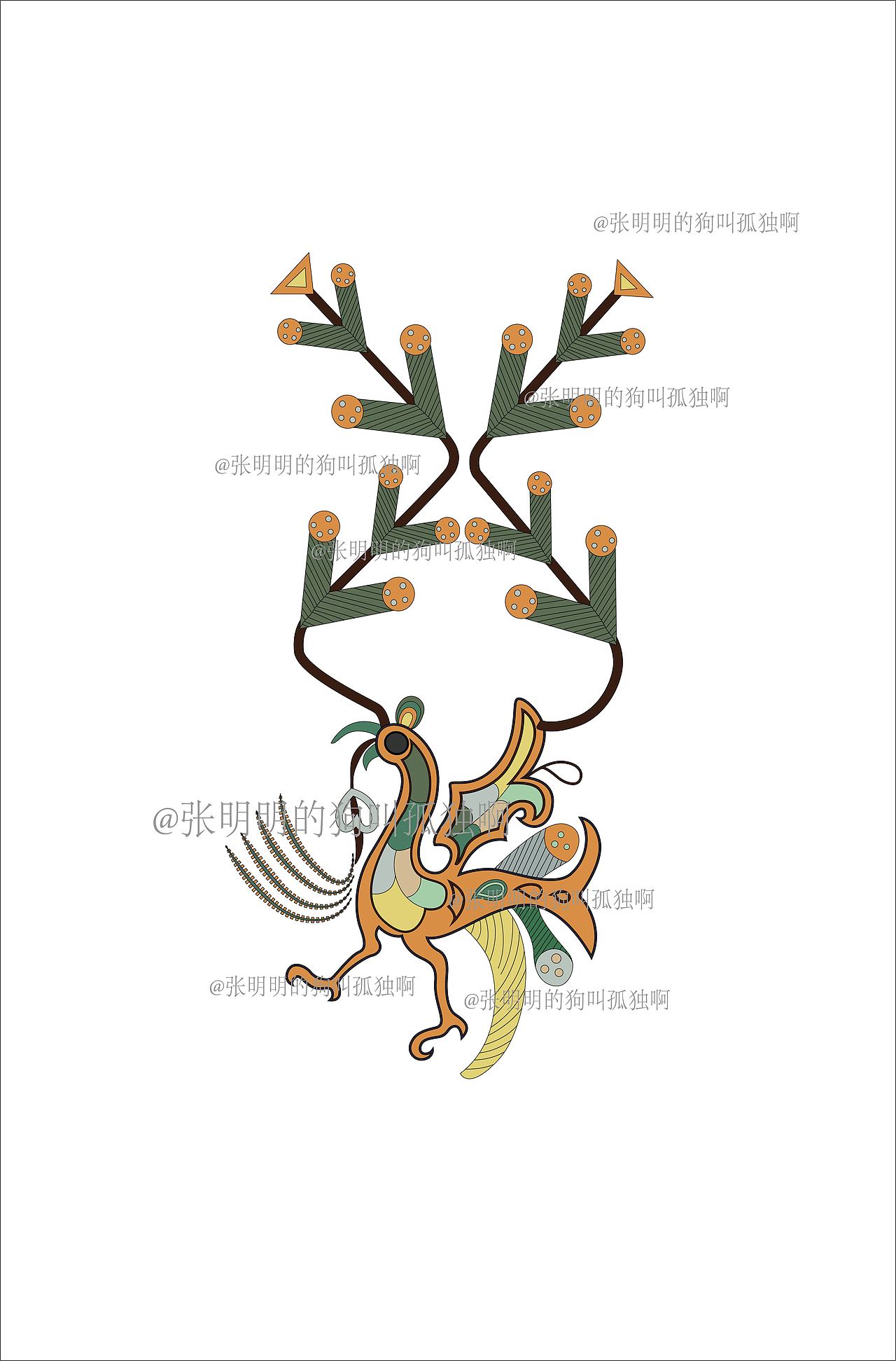战国时期的纹样复原图（图ZMTMyNzcxNTg4） - 艺术插画 - 站酷设计师张明明的狗叫孤独原创素材 - 站酷ZCOOL