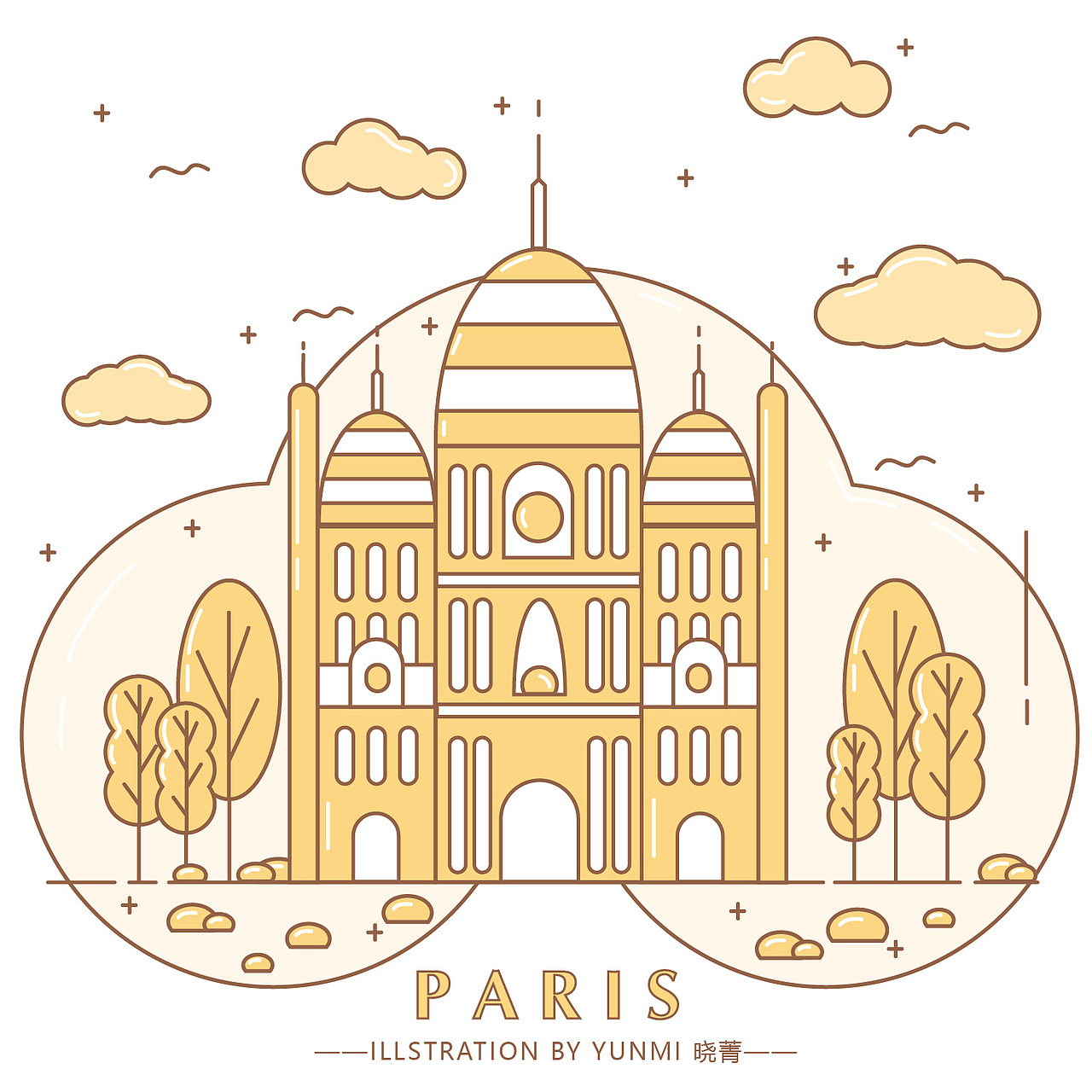 原创插画|扁平系列九座城（图ZMTkzMTg1NDIw） - 创作习作 - 站酷设计师yunmi晓菁原创素材 - 站酷ZCOOL