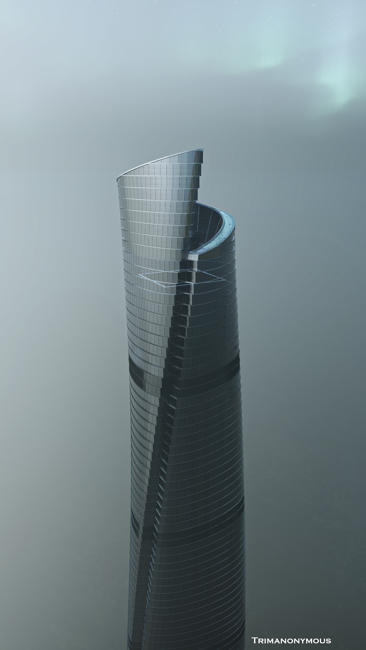 上海中心大厦建模渲染