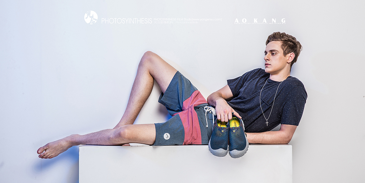 奥康夏款模特拍摄