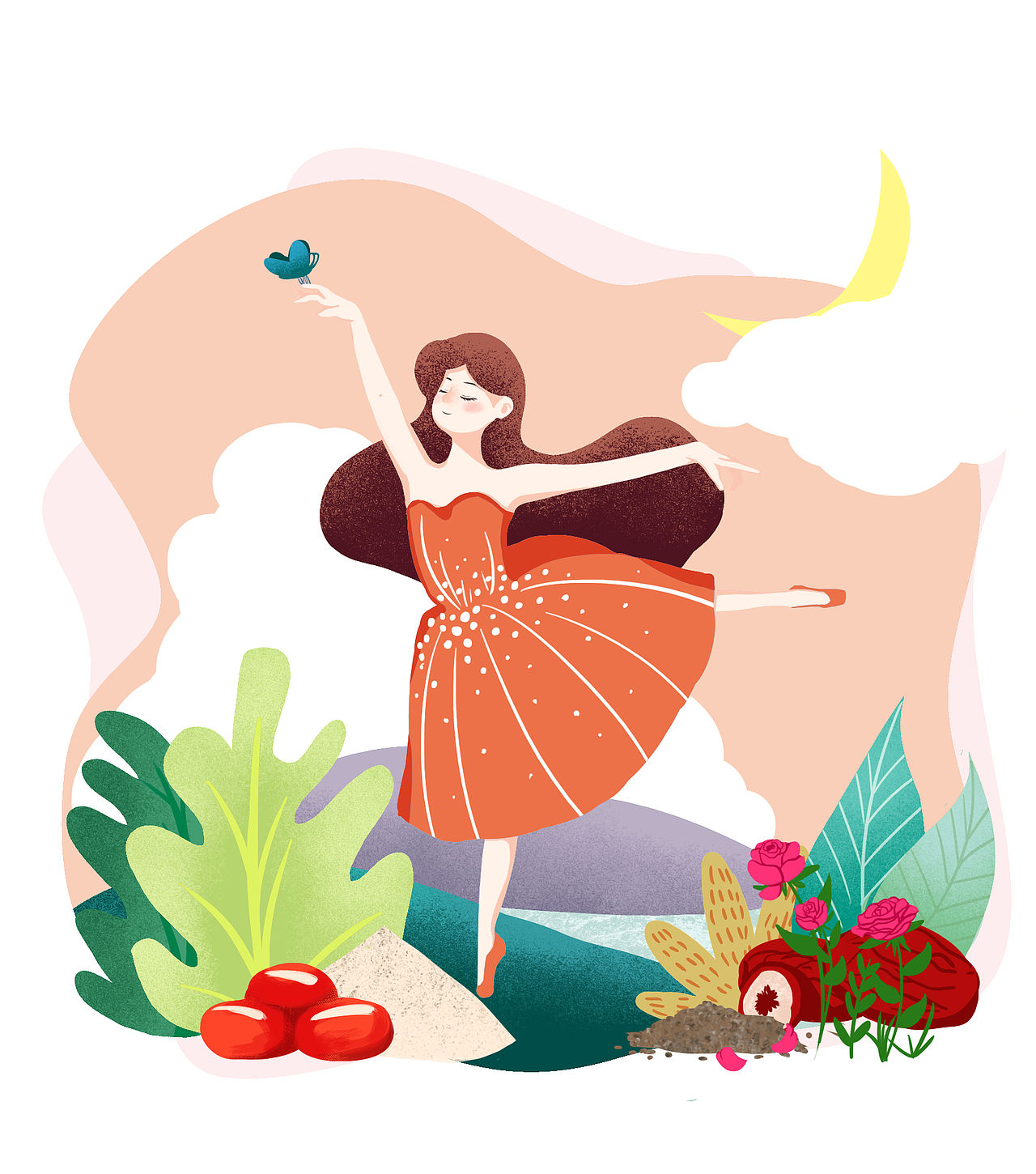 不同人群谷物插画（图ZMTg4NTMyNDgw） - 商业插画 - 站酷设计师曦希夕西原创素材 - 站酷ZCOOL