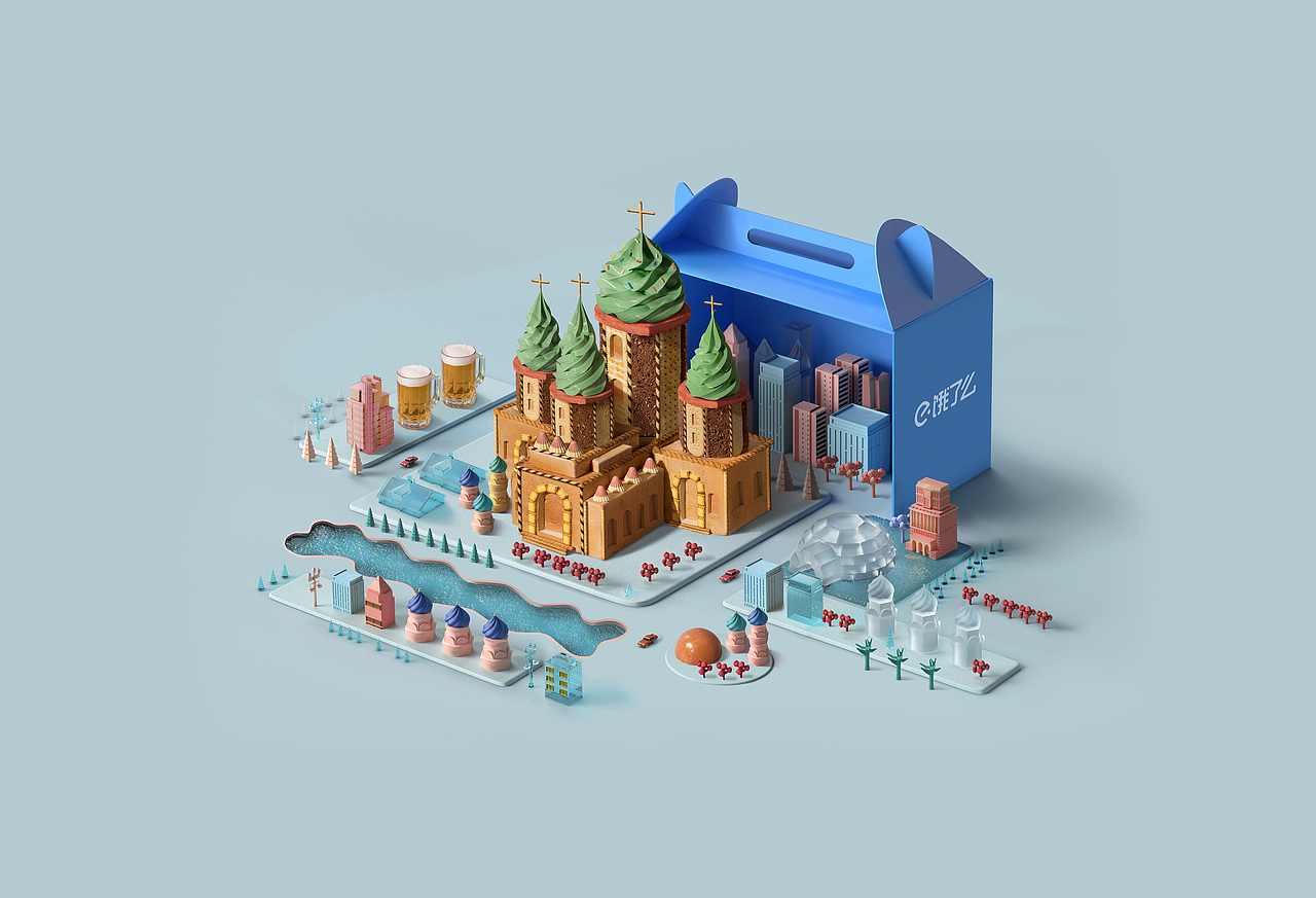 食之城市大片组 for 饿了么（图ZMTM0Njc0Mzk2） - 海报 - 站酷设计师LantosStudio原创素材 - 站酷ZCOOL