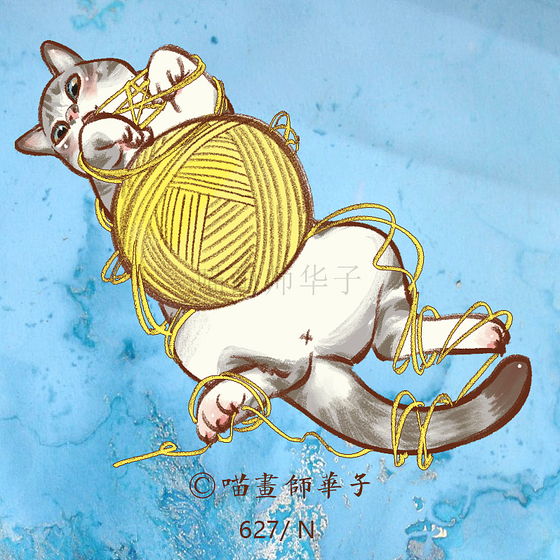 不断更日常画猫的275天（图ZMTk3ODk1NDI0） - 艺术插画 - 站酷设计师喵画师华子原创素材 - 站酷ZCOOL