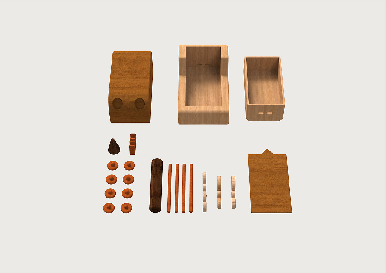 毕设-儿童木制恐龙玩具车（图ZMjEyNDIyMDk2） - 玩具 - 站酷设计师PaultoChang原创素材 - 站酷ZCOOL