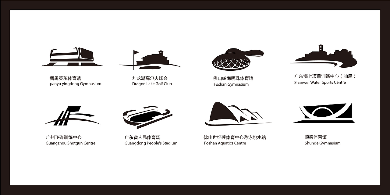 广州亚运会比赛场馆logo(全)