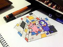 Wzj每日一原創(chuàng)插畫【7】《Fucking day》致平淡生活