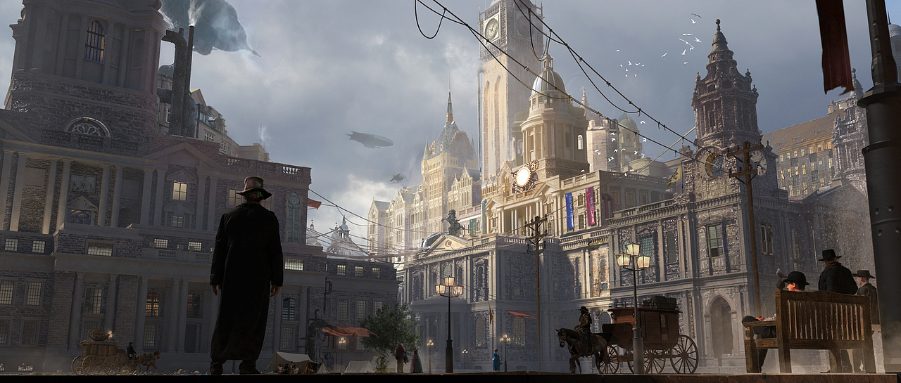 幻想城市（图ZMzQ4MjcyNDY0） - 游戏原画 - 站酷设计师李明洁原创素材 - 站酷ZCOOL