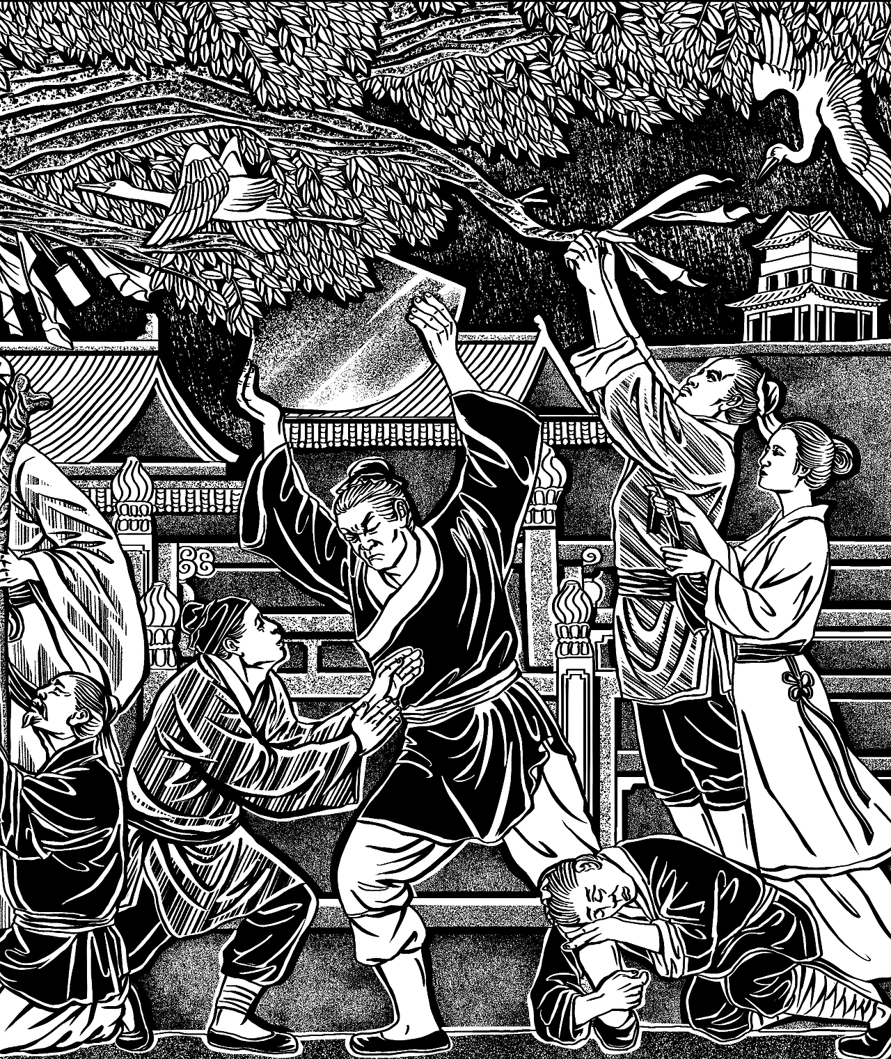洪洞大槐树移民插画（图ZMjUzMDUwMzM2） - 商业插画 - 站酷设计师PICAST图卡司插画原创素材 - 站酷ZCOOL