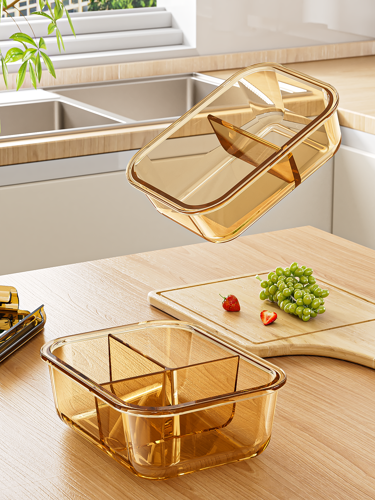 琥珀圓、玻璃碗、餐盒、渲染（圖ZMzY1NTc4ODQw） - 產(chǎn)品 - 站酷設(shè)計(jì)師LumeLab原創(chuàng)素材 - 站酷ZCOOL