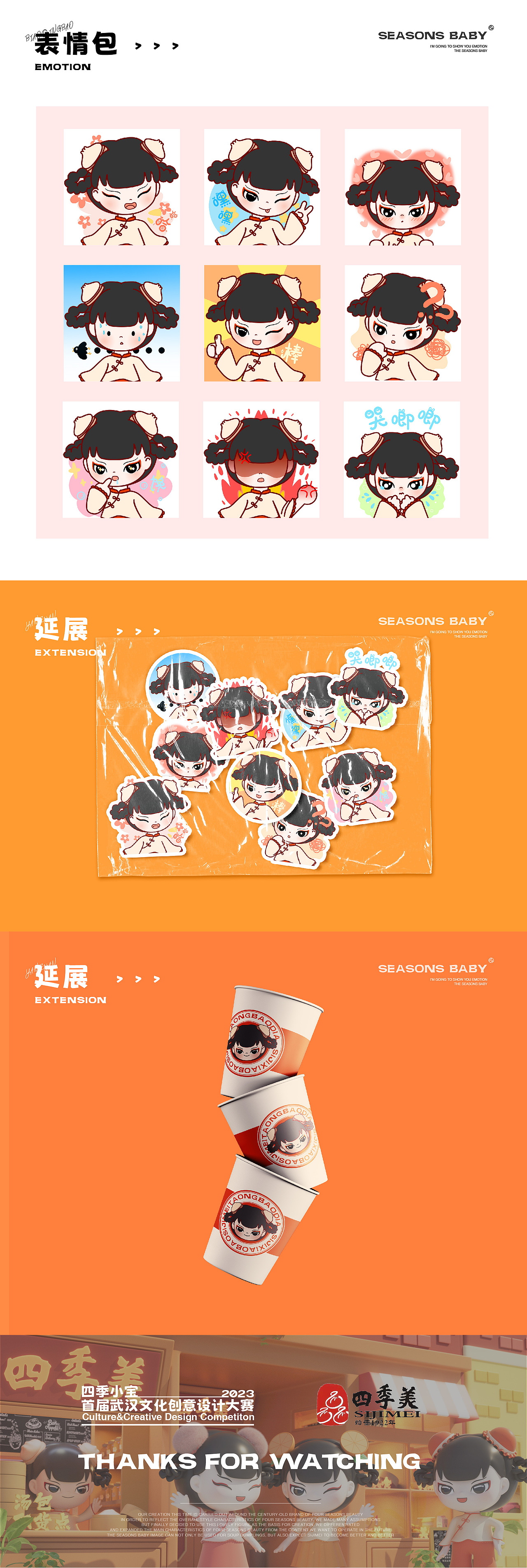 四季小宝_武汉文化创意设计大赛四季美IP设计