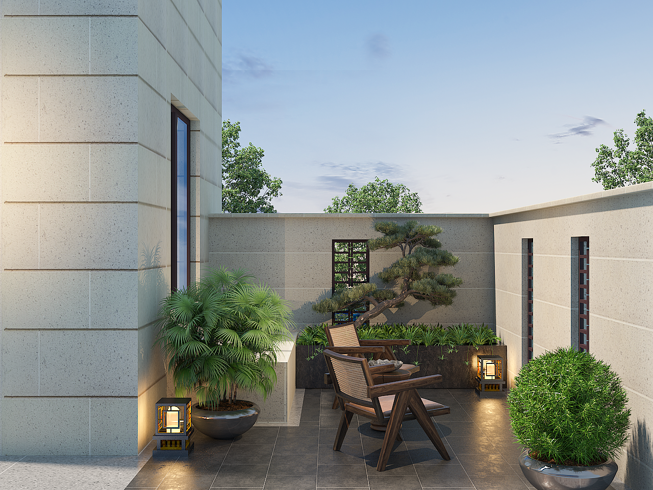 别墅,小花园设计